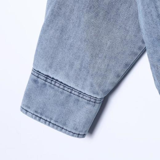 SDSA男士春夏新款痞帅男装韩版拼接翻领牛仔夹克外套百搭宽松休闲 商品图4