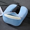 多功能U型枕【悠梦嘉居多功能U型枕，乳胶枕慢回弹记忆棉面料采用天鹅绒和针织棉组合，健康护颈多功能午休，车载，沙发，办公休闲，三色可选】 商品缩略图7