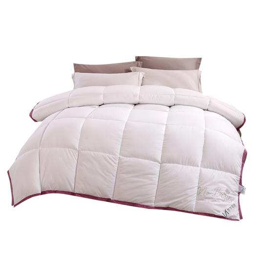 超柔绣花羽丝绒被【悠梦嘉居YB-15111超柔绣花羽丝绒被200*230CM3000克  超柔保暖冬被羽丝绒被，暖白】 商品图8