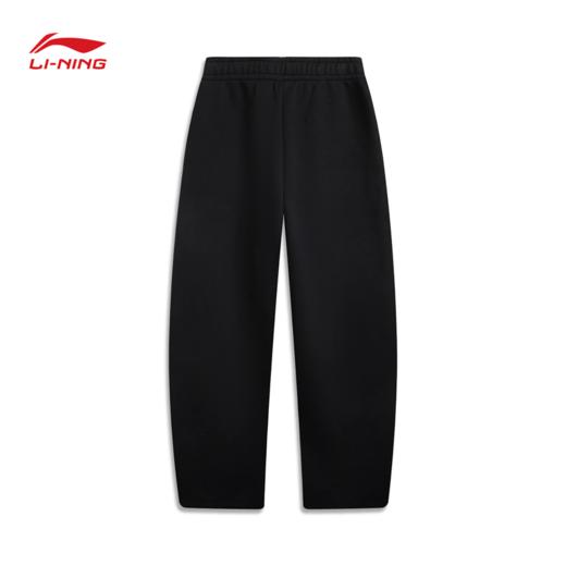 李宁日进斗金系列女子直筒吸汗舒适易去污宽松卫裤AKLW188 商品图2