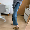 雀说神裤本裤！显瘦显直四面弹直筒牛仔裤女秋季新款小个子九分阔腿裤ALW1806 商品缩略图0