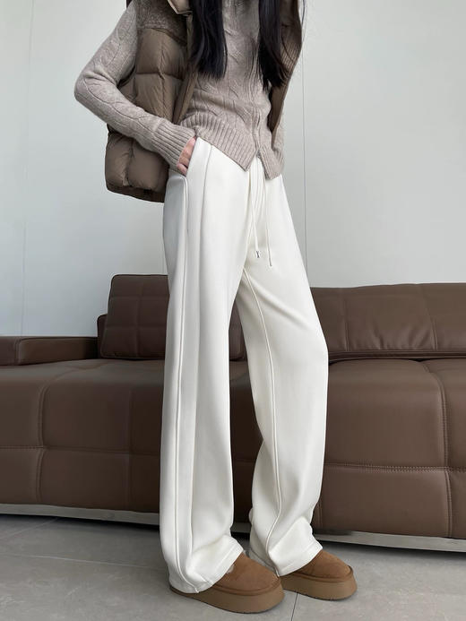 深冬续命神裤加厚还显瘦年糕糯米条直筒裤 商品图2