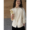 牧衣游原创 19姆米丝棉手工刺绣衬衫新款立领新中式上衣 明月歌 商品缩略图2