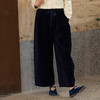 牧衣游原创 32支纯棉休闲长裤新款宽松复古文艺百搭阔腿裤 沃蓝 商品缩略图0