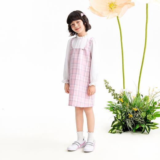 【实体店同款】女童长袖连衣裙春季新款安奈儿童装AG613049 商品图3