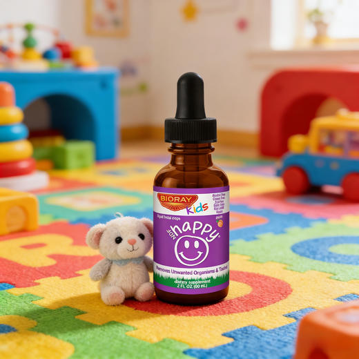 Bioray NDF Happy儿童情绪平衡去除有害微生物和清洁草本滴剂 60ML 商品图6