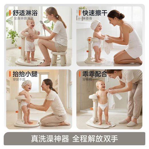【春日趣玩FUN】曼龙mloong宝宝站立式洗澡神器婴儿沐浴洗头洗澡壁挂式洗澡架 商品图2