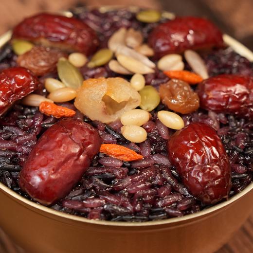 【顺丰发货】黑金紫米流心八宝饭 350g*5碗 米其林大厨私房定制 安佳黄油+禾草灰咸蛋黄+云南紫米等 清香软糯 流心细腻丝滑 好吃不腻 商品图5