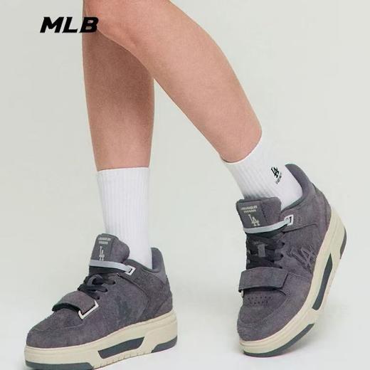 MLB情侣韩系撞色时尚复古高帮厚底增高学长鞋2026秋冬新款3ASXH015N 商品图3