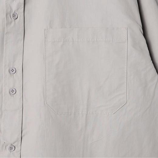 24171SDSA男士春夏新款痞帅男装韩版简约纯色设计感长袖衬衫百搭休闲 商品图5