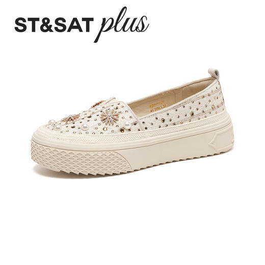 星期六26春新款立体珠花厚底渔夫鞋SSE1111162 商品图5