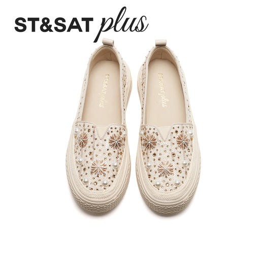 星期六26春新款立体珠花厚底渔夫鞋SSE1111162 商品图7