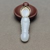 精品！新疆和田玉且末料羊脂玉包金观音 126-2 商品缩略图3