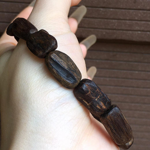 【青山特惠】沉水 文莱沉香 随型野生老料手串 8.8g 16*10mm c5 商品图4