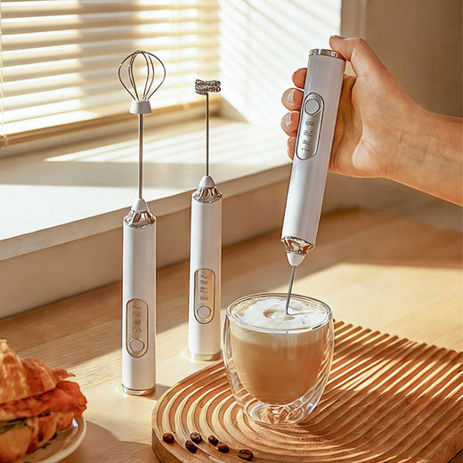 摩登主妇咖啡打泡器电动搅拌器手持打发器奶泡机牛奶起泡器打奶器 商品图0