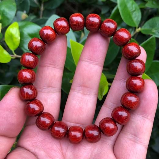 【青山特惠】10*11mm21颗5星180度龙鳞 小叶紫檀手串 t10 商品图5