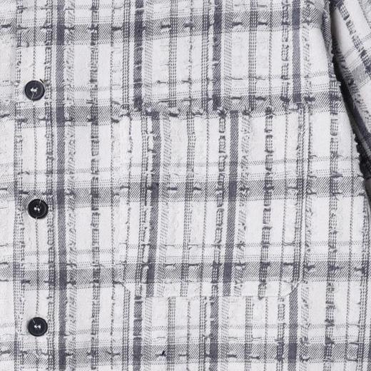 26736SDSA男士秋冬新款痞帅男装韩版撞色格子连帽衬衫外套百搭休闲衬衣 商品图3