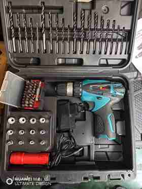 【货号05825】库存处理12V双速锂电钻机头套装工具不含电池手动工具套装钻头批头