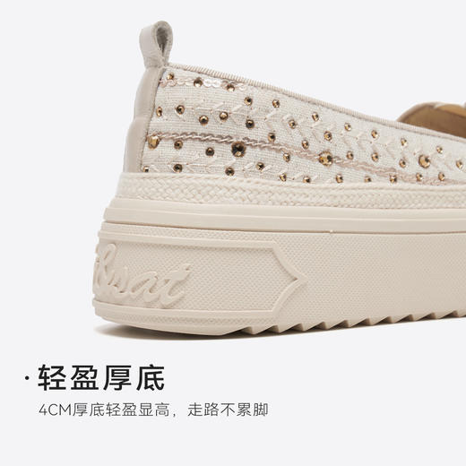 星期六26春新款立体珠花厚底渔夫鞋SSE1111162 商品图9