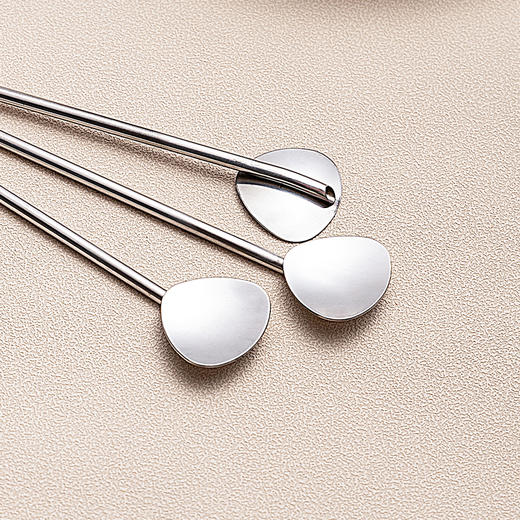 摩登主妇吸管咖啡勺304不锈钢搅拌勺长柄精致小勺子搅拌棒蜂蜜勺 商品图6