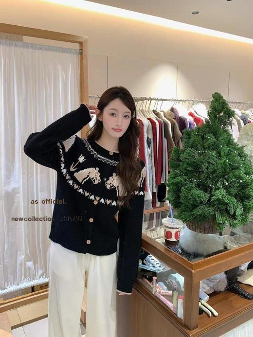 热卖中！！！BFAG.Profit发财黄金小马针织开衫  时尚发财小香风外套 商品图2