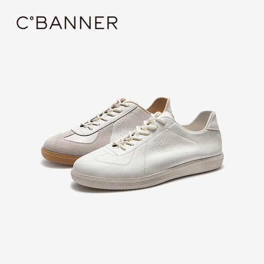 【上新】千百度薄底德训鞋女2026春季新款板鞋小白鞋运动休闲鞋A26144631 商品图0