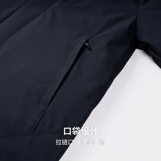 【白鸭绒】圣得西2026年春季男士可拆卸帽羽绒服拒挺有型保暖外套 商品图7