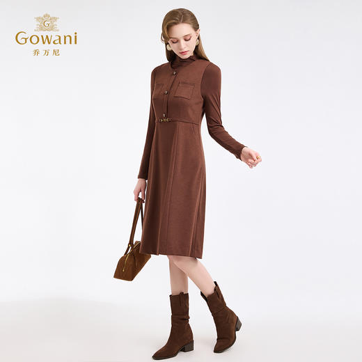 乔万尼秋冬格调氛围感无袖收腰背心连衣裙ED4E750 商品图3