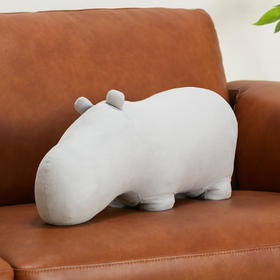 沙发靠枕抱枕可爱卡通河马软绵绵抱枕