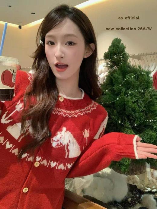 热卖中！！！BFAG.Profit发财黄金小马针织开衫  时尚发财小香风外套 商品图1