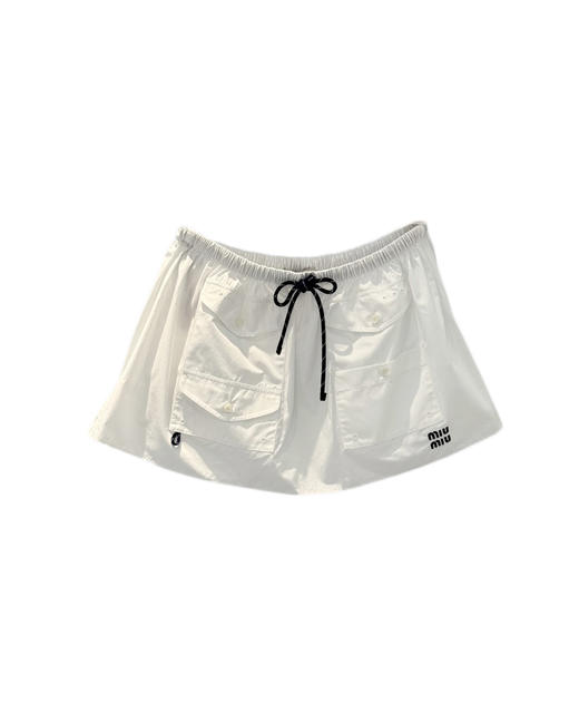 女款刺绣抽绳半裙 可配套装ba017 商品图0