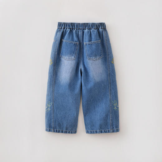 马克珍妮童话世界女童纯棉牛仔阔腿裤2026年春装新款560098 商品图2