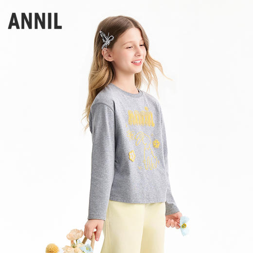 【实体店同款】女童长袖针织衫春季新款安奈儿童装AG611083 商品图2