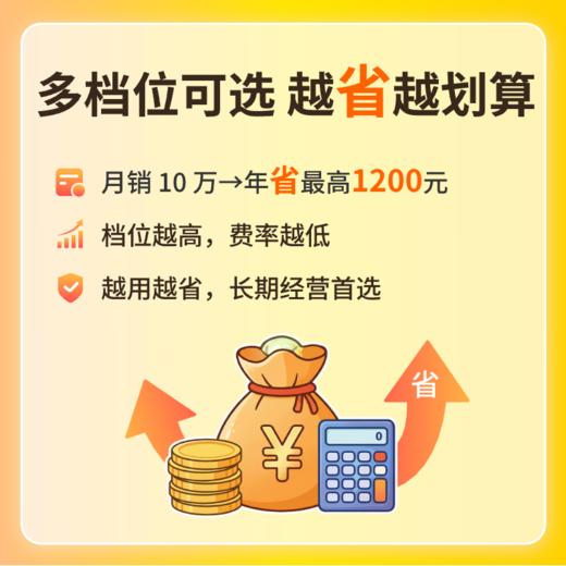 支付费率优化包 青春版收银机专属 降低费率轻松省钱 商品图1