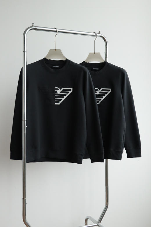 E.@ 春秋棉质混纺弹力刺绣圆领卫衣 WY018 商品图2