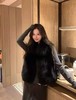 【GZ】无忧购【鸿运当“红”】短款仿狐狸毛毛外套女韩系气质设计感马甲无袖上衣5528（截单后3-5天发货） 商品缩略图1