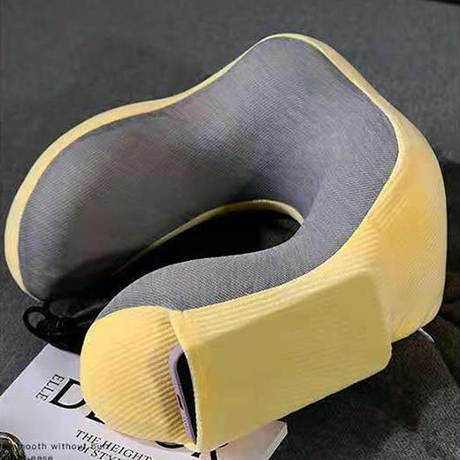 多功能U型枕【悠梦嘉居多功能U型枕，乳胶枕慢回弹记忆棉面料采用天鹅绒和针织棉组合，健康护颈多功能午休，车载，沙发，办公休闲，三色可选】 商品图3
