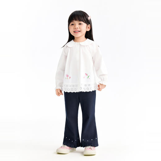 【实体店同款】女童全腰长裤春季新款安奈儿童装XG616069 商品图5