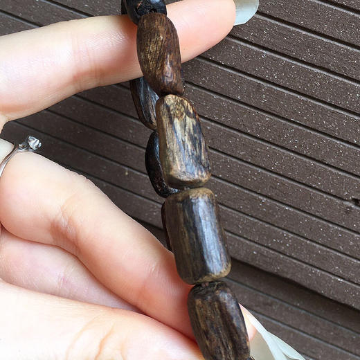 【青山特惠】沉水 文莱沉香 随型野生老料手串 11.6g 18*10mm c7 商品图4