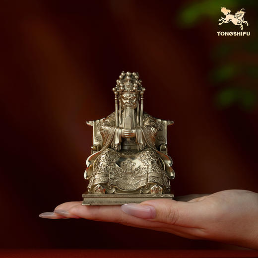 铜师傅 见微系列《威德广济龙王爷》客厅桌面铜菩萨摆件工艺品 商品图6