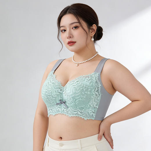 【下架】D2-【109元2件】【B-F杯】【大胸显小.乳胶款】内衣女薄款无钢圈调整型胸罩杯收副乳防下垂文胸 云庭玉立 商品图10