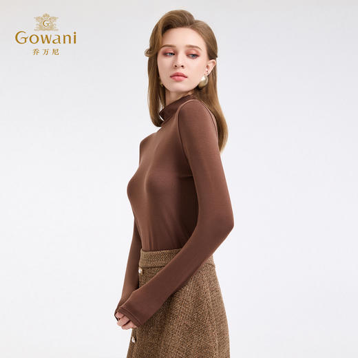 【四色可选】乔万尼新品亲肤保暖高领多色长袖打底衫EZ4C191 商品图2