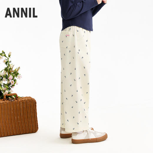 【实体店同款】女童全腰梭织裤春季新款安奈儿童装AG616130 商品图1