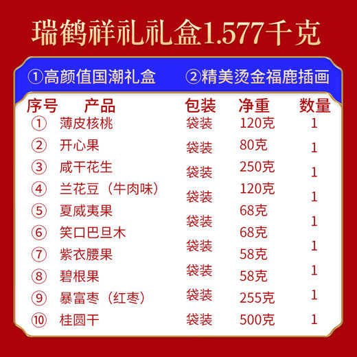 姚生记瑞鹤祥礼礼盒1.577千克 商品图2