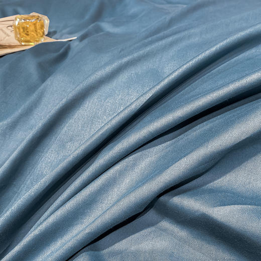 轻奢刺绣四件套【悠梦嘉居轻奢刺绣四件套双拼角交叉刺绣高档工艺100%高支高密全棉轻奢享受高档礼盒装，安娜-绿/粉/蓝】 商品图5