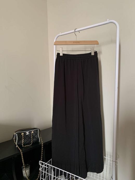 慵懒休闲甩甩裤松紧腰直筒长裤显瘦百搭宽松直筒阔腿裤 商品图4