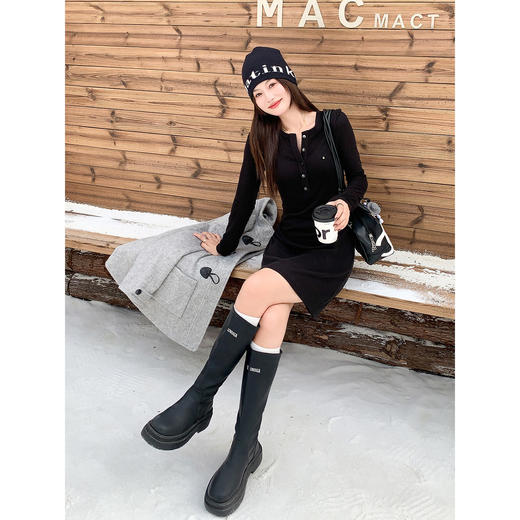 <曾小咸推荐>现货秒杀 ！微信超特价！半开领收腰连衣裙 日常159.99 立减70 秒杀89.99！！ 夹棉毛呢外套 秒杀169.99！！ 商品图2