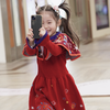 春节不打烊-新春拜年服-童装女童旗袍裙冬季新款儿童新中式云肩针织喜乐盛世旗袍裙NY677040年衣
 商品缩略图1