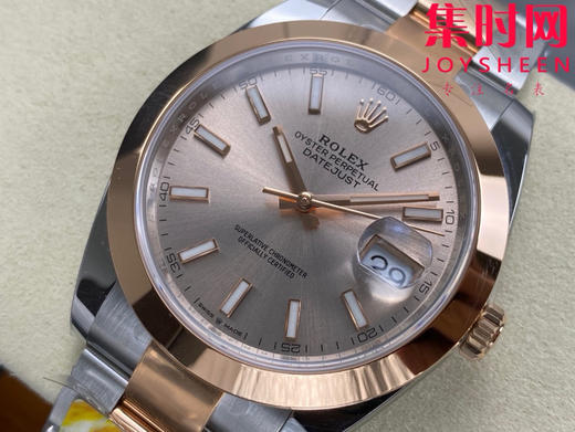 ARF劳力士日志型41mm 间玫金光圈 丹东3235机 板带 三珠链 904L钢 男士腕表 商品图2