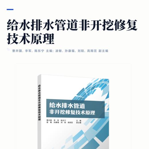 给水排水管道非开挖修复技术原理 商品图2